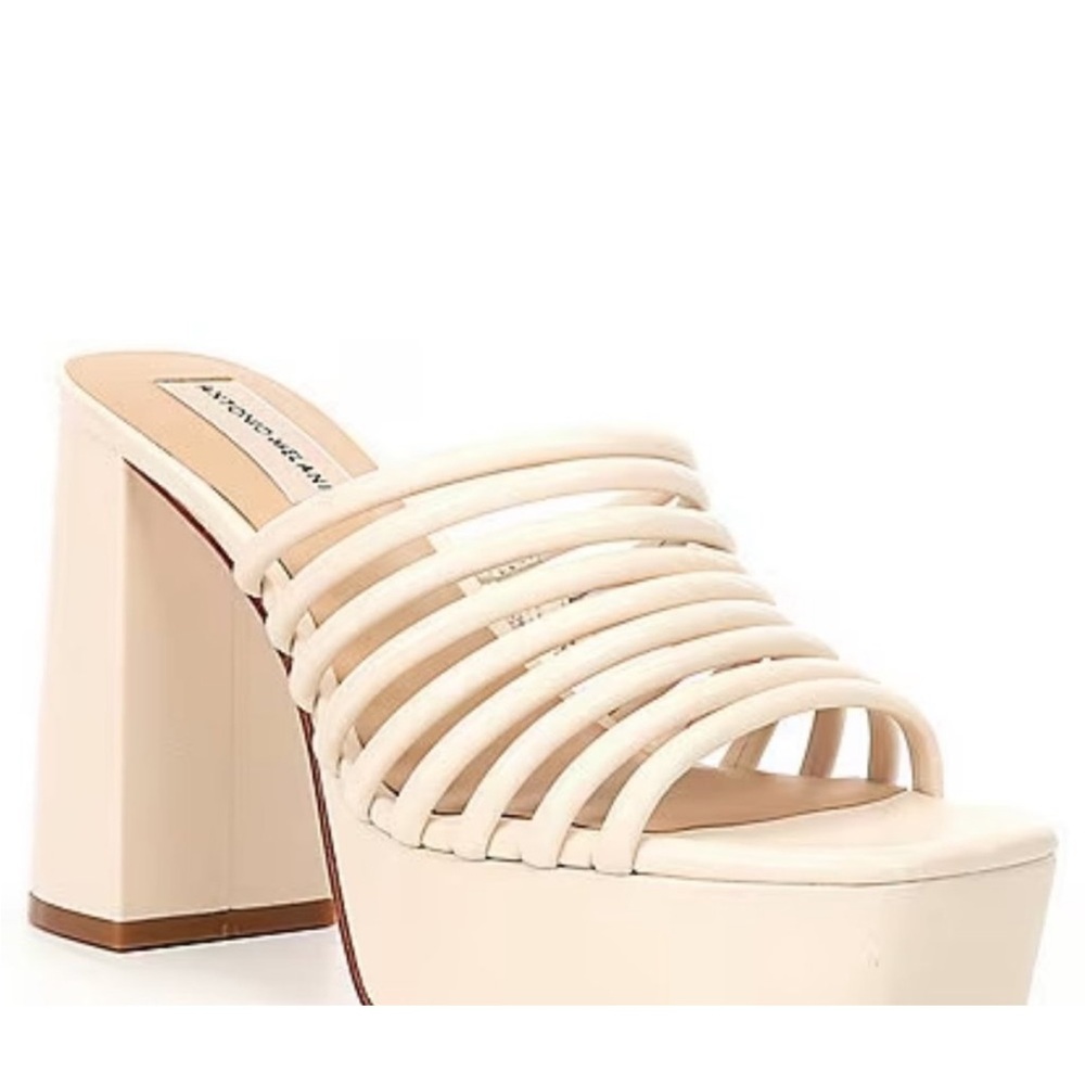 ANTONIO MELANI Cream Strappy Heels